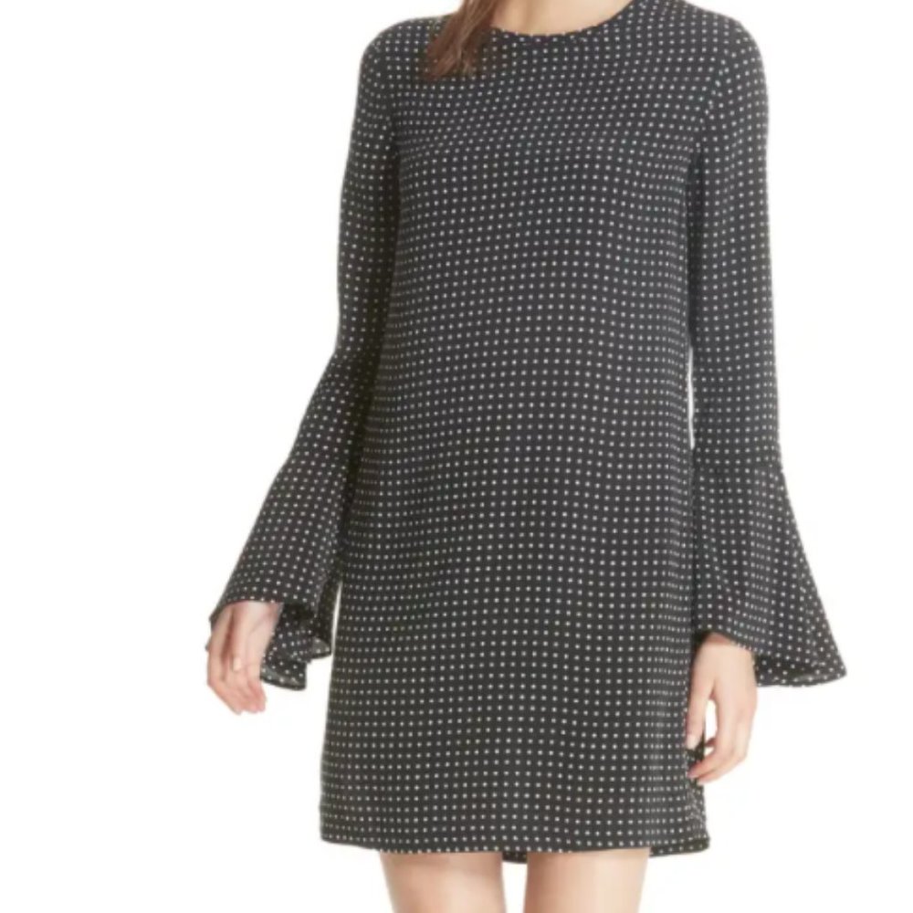 Black Polka Dot Equipment Dress